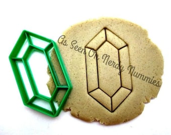 Rupee Gemstone Cookie  Cutter in Multiple Sizes