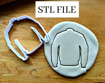 Digitaler STL Datei-Download für Jacke Cookie Cutter in mehreren Größen