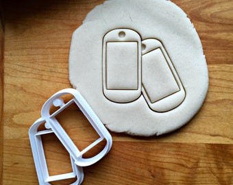 Military Dog Tags Cookie Cutter/Multi-Size