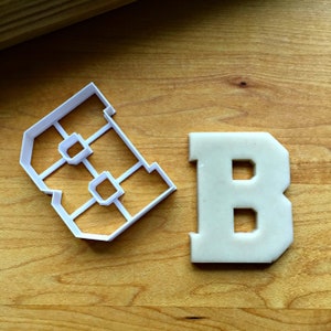 Varsity Letter B Cookie CutterMulti-Size/Creates Cut-Out /