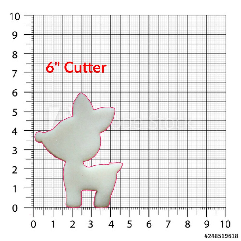 Deer Cookie Cutter in Multiple Sizes image 3