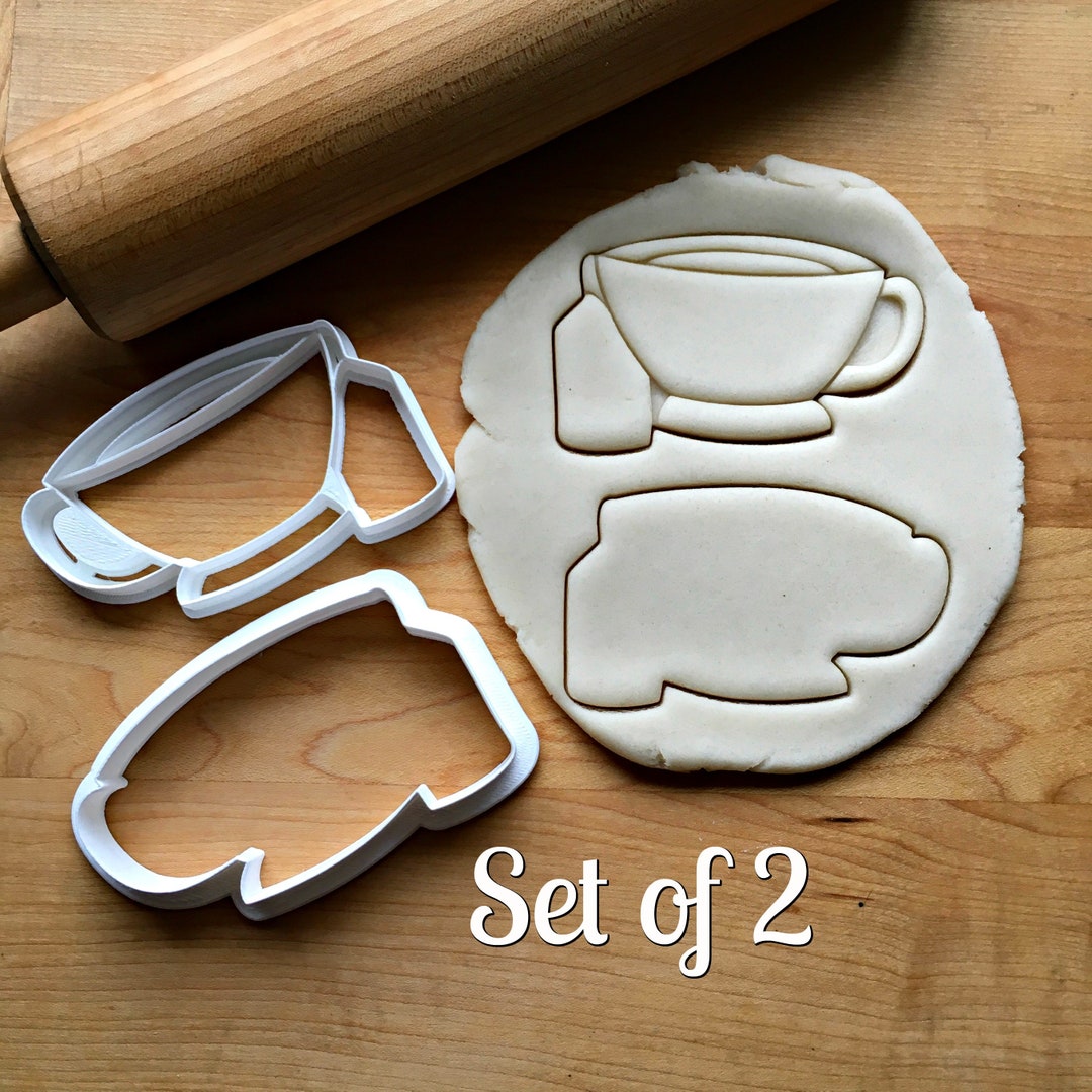 Set of 2 Teacup Cookie Cutters/multisize Etsy