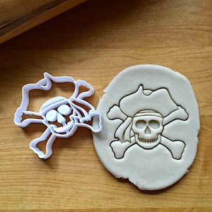 Skull and Cross Bones  Cookie Cutter in Multiple Sizes
