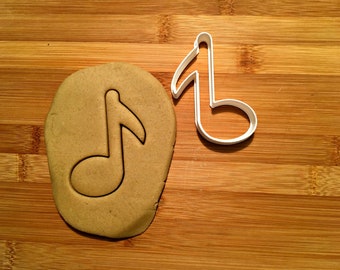 Eighth Note Cookie Cutter in Multiple Sizes
