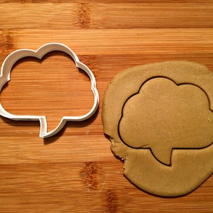 TextSpeech Bubble Cookie Cutter in Multiple Sizes