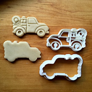 Set of 2 Christmas Pickup Truck Cookie Cutters in Multiple Sizes