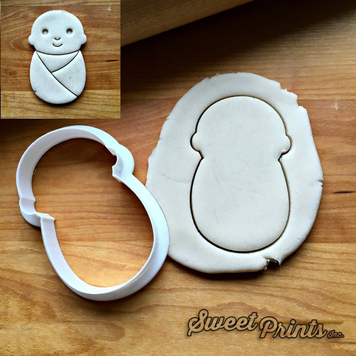 Swaddled Baby Cookie Cutter/multisize Etsy