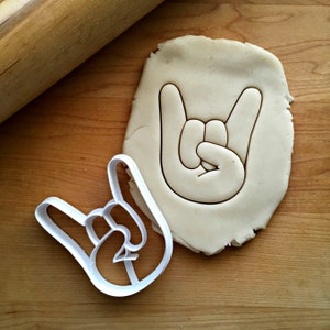 Sign of the Horns Cookie  Cutter in Multiple Sizes