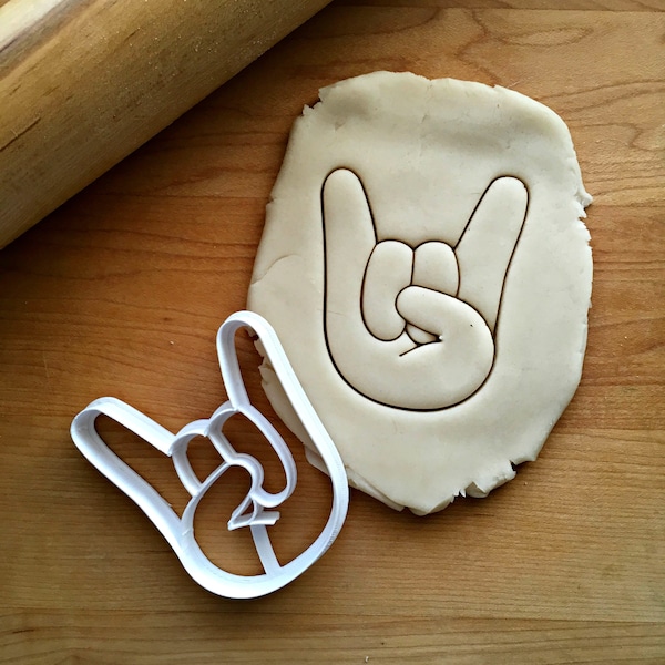 Sign of the Horns Cookie Cutter/Multi-Size/Dishwasher Safe Available