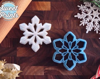 Snowflake Cookie Cutter, Creates a Cut Out: Multiple Sizes