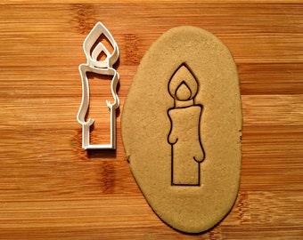 Candle Cookie  Cutter in Multiple Sizes