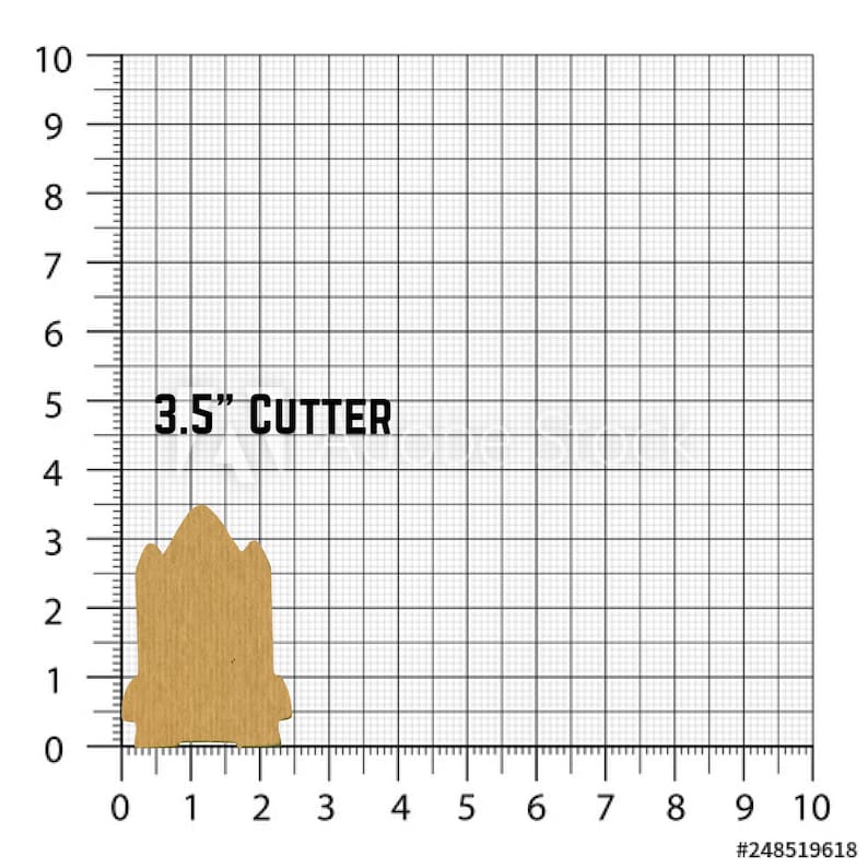 Set of 2 Space Shuttle Cookie CuttersMulti-Size