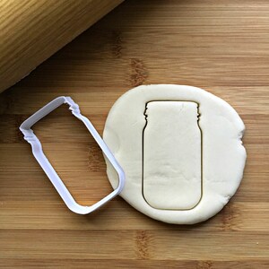 Tall Mason Jar Cookie  Cutter in Multiple Sizes