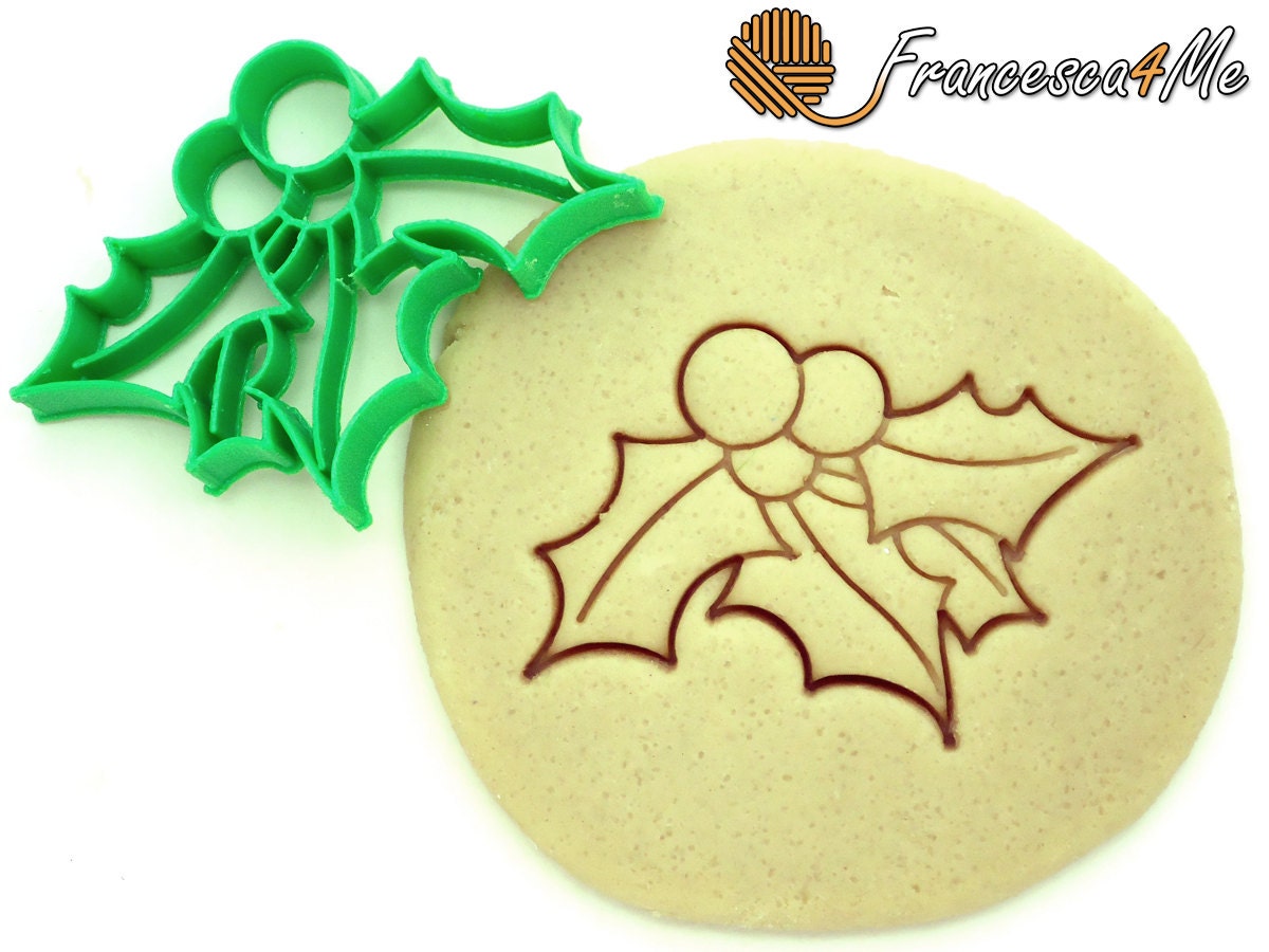Christmas Holly and Berries Cookie Cutter/Multi-Size  Etsy