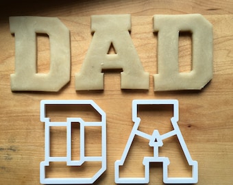 Set of 2 DAD Cookie Cutters/Multi-Size