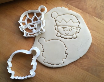Set of 2 Girl Elf Cookie Cutters in Multiple Sizes