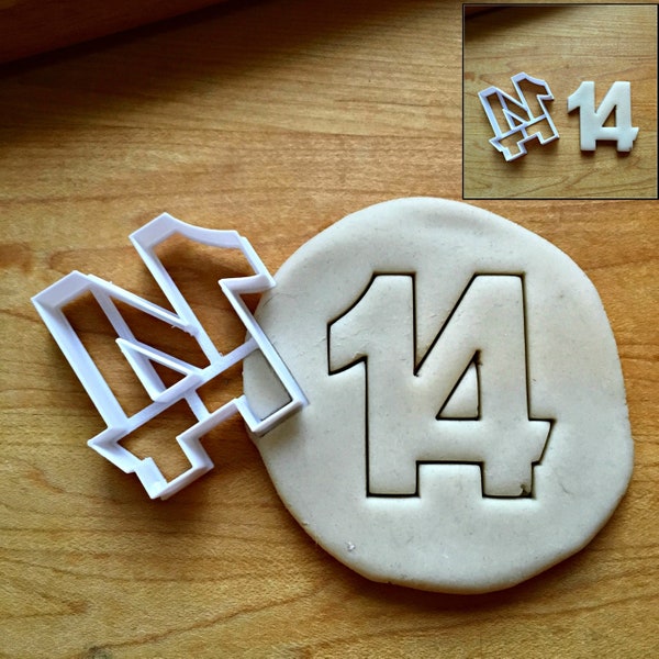 Number 14 Cookie Cutter/Multi-Size/Cuts Through