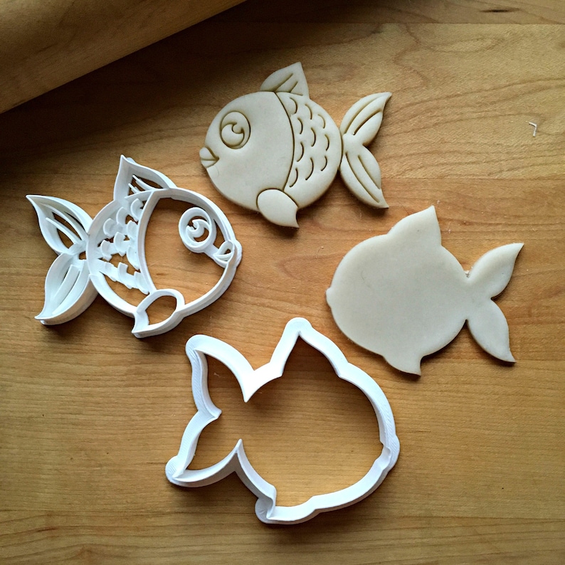 Set of 2 Fish Cookie Cutters/MultiSize Etsy