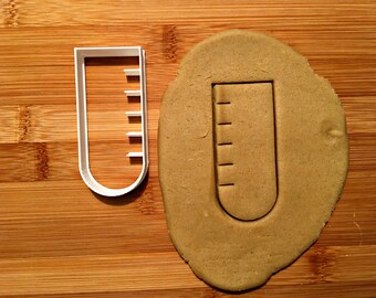 Test Tube Cookie Cutter/Multi-Size/Dishwasher Safe Available