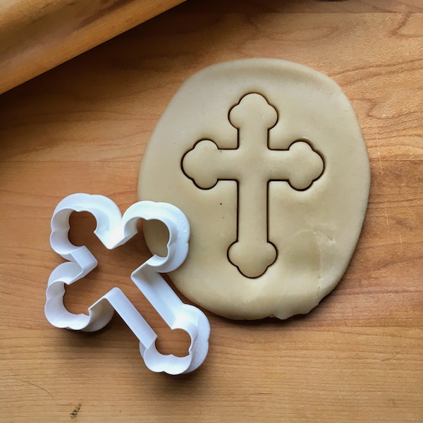 Ornate Cross Cookie Cutter/Multi-Size/Dishwasher Safe Available