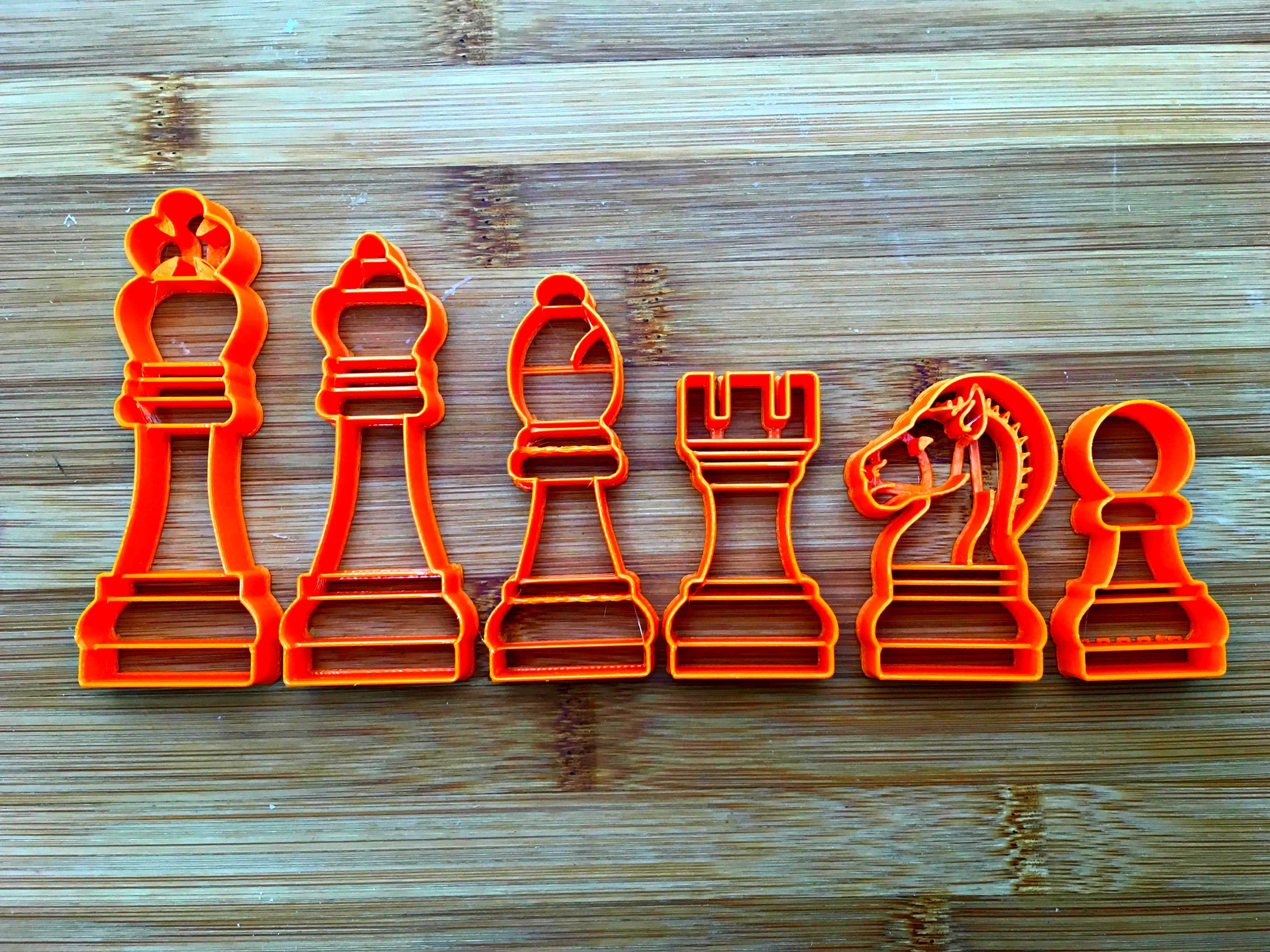 Chess Set Cookie Cutters/Set of 6/MultiSize Etsy