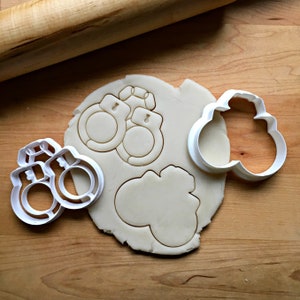 Set of 2 Hand Cuffs Cookie Cutters in Multiple Sizes
