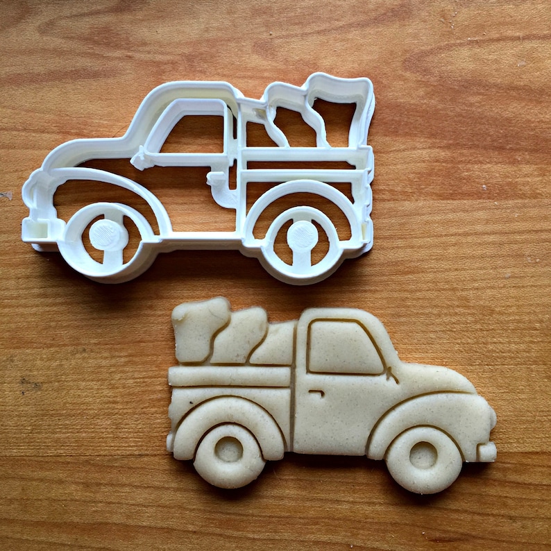 Pickup Truck With Tree Cookie Cutter/multisize/christmas Etsy