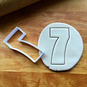 Fun Number 7 Cookie  Cutter in Multiple Sizes
