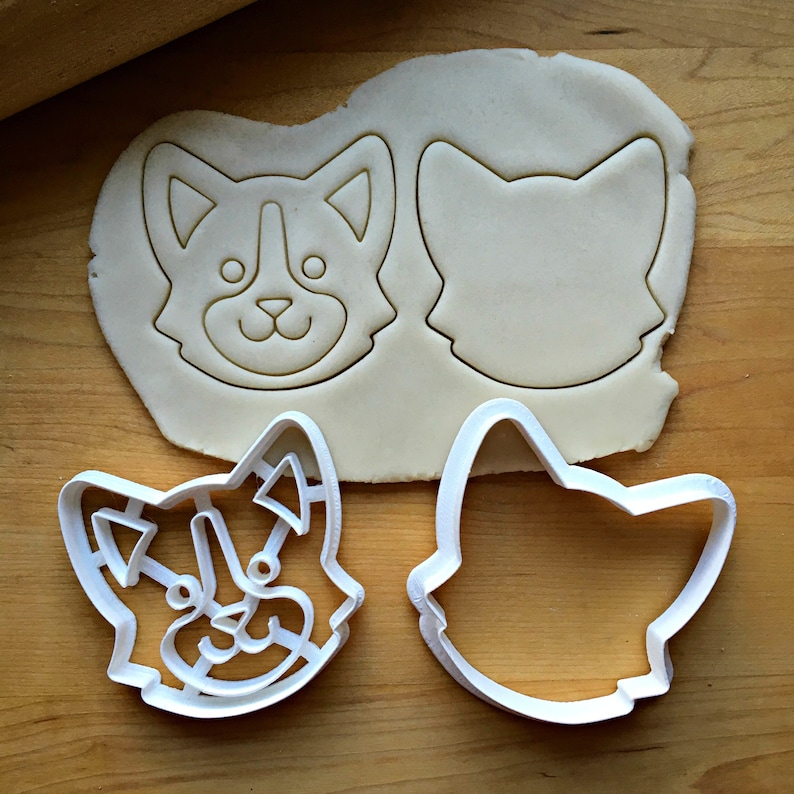 Set of 2 Welsh Corgi Dog Cookie CuttersMulti-SizeDishwasher Safe Available