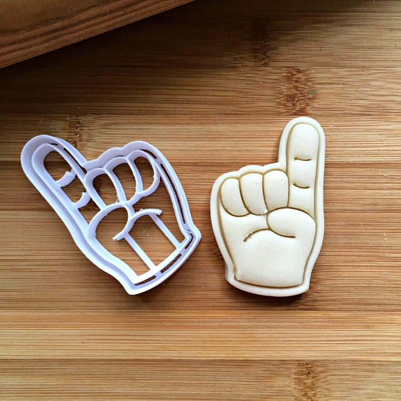 Foam Finger Cookie Cutter/MultiSize/Dishwasher Safe Available Etsy
