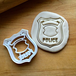Police Badge Cookie Cutter in Multiple Sizes