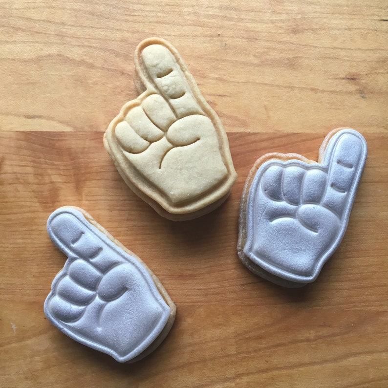 Foam Finger Cookie Cutter/multisize/dishwasher Safe Available Etsy