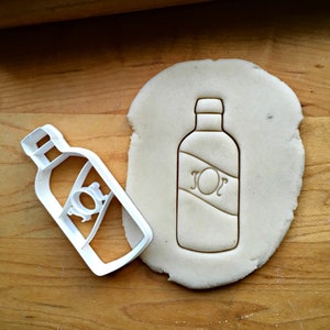 Whiskey Bottle Cookie Cutter in Multiple Sizes