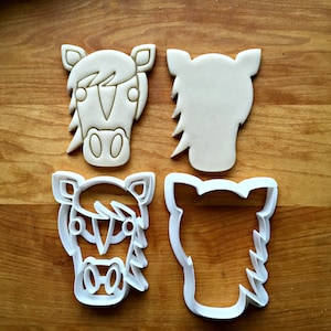 Set of 2 Horse Cookie CuttersMulti-Size/Farm Animals /