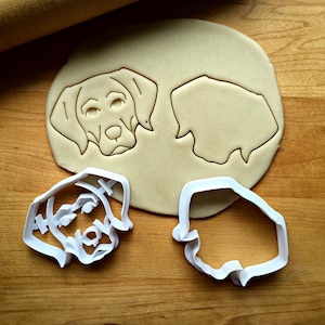 Set of 2 Labrador Retriever Dog Cookie CuttersMulti-Size/Choose Standard or Dishwasher Safe /