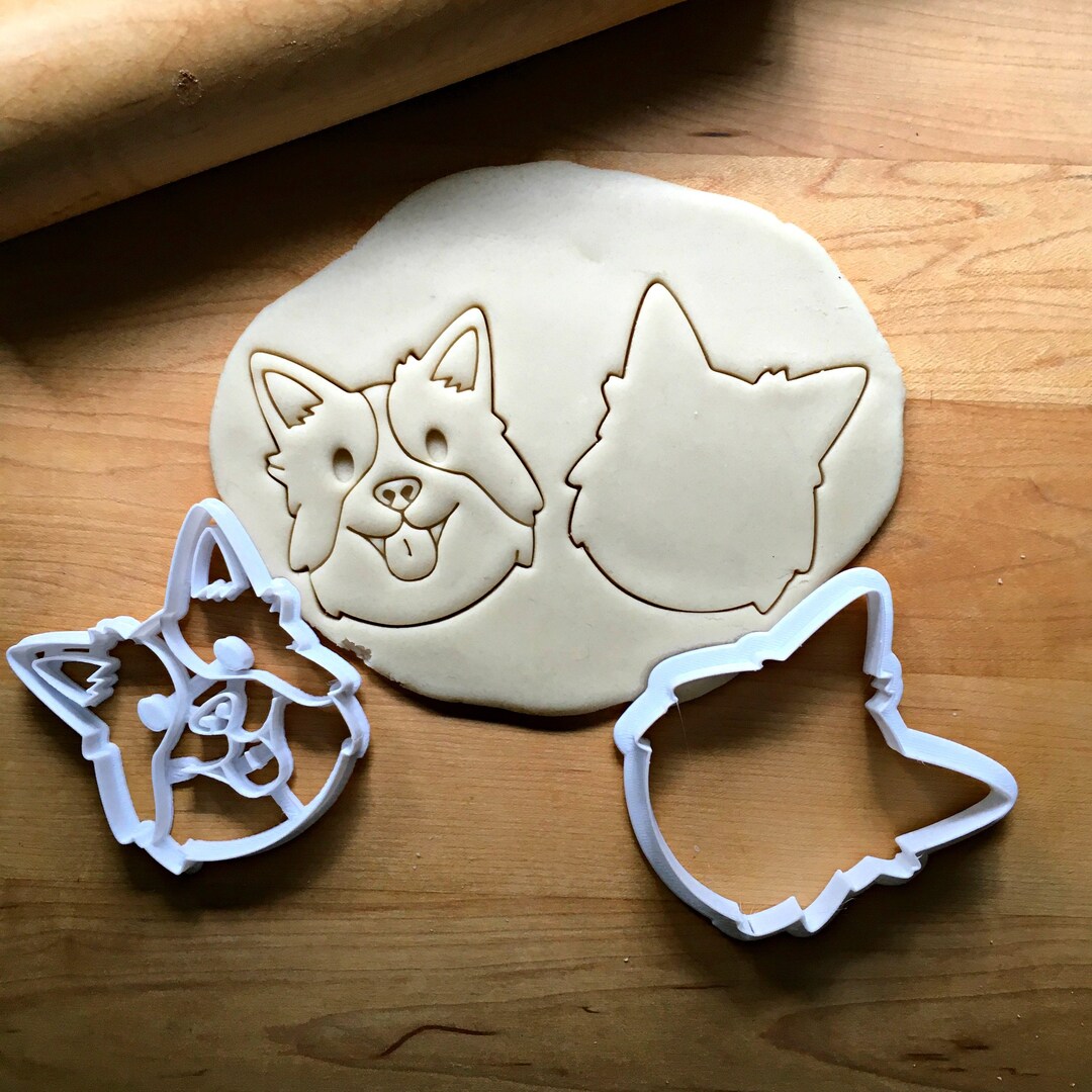 Set of 2 Border Collie Dog Cookie Cutters/multisize/dishwasher Safe