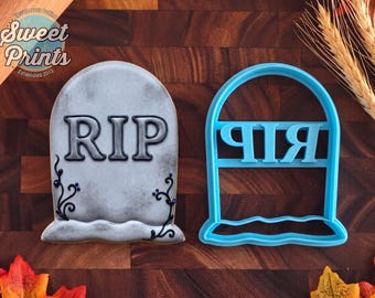 Tombstone Halloween Cookie Cutter in Multiple Sizes