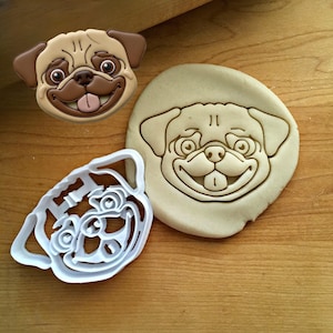 Pug Dog Cookie  Cutter in Multiple Sizes