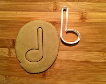 Quarter Note Cookie Cutter in Multiple Sizes