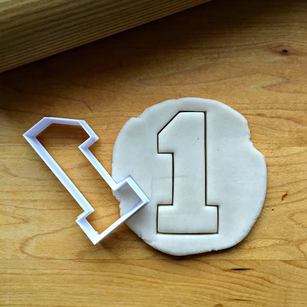 Varsity Number 1 Cookie Cutter/Multi-Size/Dishwasher Safe Available