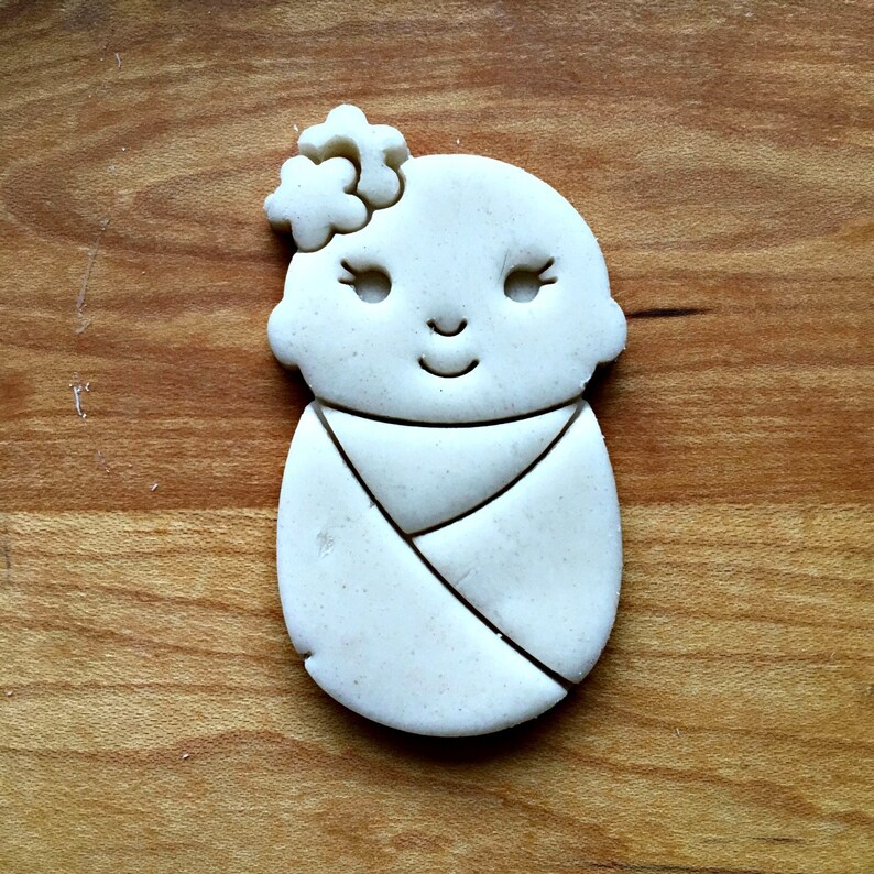 Swaddled Baby Girl Cookie Cutter/multisize Etsy