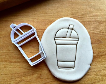 Iced Coffee Cup Cookie  Cutter in Multiple Sizes