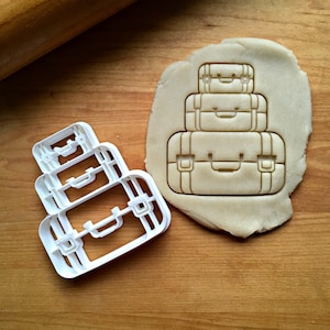Luggage Cookie  Cutter in Multiple Sizes