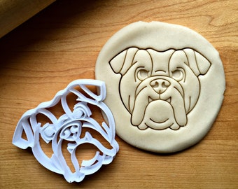 Bull Dog Cookie  Cutter in Multiple Sizes