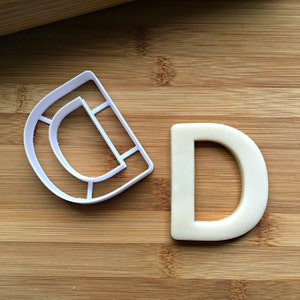 Letter D Cookie CutterMulti-Size/Creates a Cut-Out of the Center /