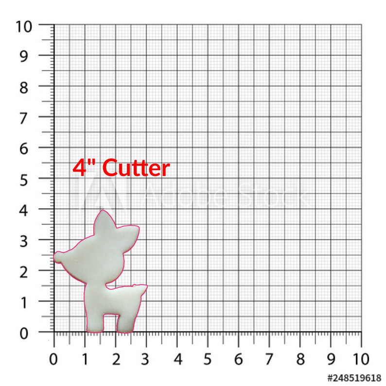 Deer Cookie Cutter in Multiple Sizes image 5