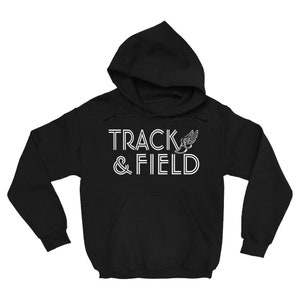 Track And Field Hooded Sweatshirt / Track Hoodie With Running Shoe / Track Team Sweatshirts