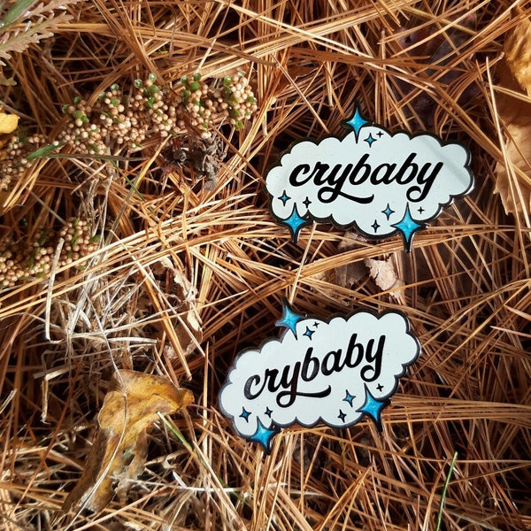 Crybaby [PEARL BN] Sparkle Cloud Hard Enamel Pins