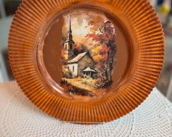 Autumn Church Decorative Charger Plate Thanksgiving Table Decor