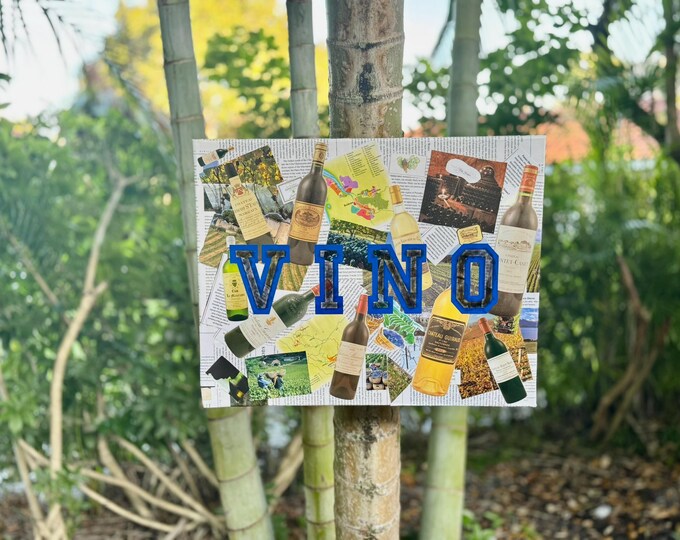 Wall Art Vino Wine Art Retro Art Magazine Art